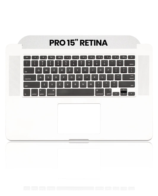TOP CASE WITH KEYBOARD (US ENGLISH) FOR MACBOOK PRO 13" RETINA A1502 (LATE 2013 / MID 2014) (USED OEM PULL: COSMETIC GRADE: NEW)