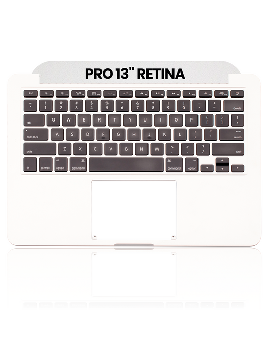 TOP CASE WITH KEYBOARD (US ENGLISH) FOR MACBOOK PRO 13" RETINA A1502 (EARLY 2015) (USED OEM PULL: COSMETIC GRADE: NEW)