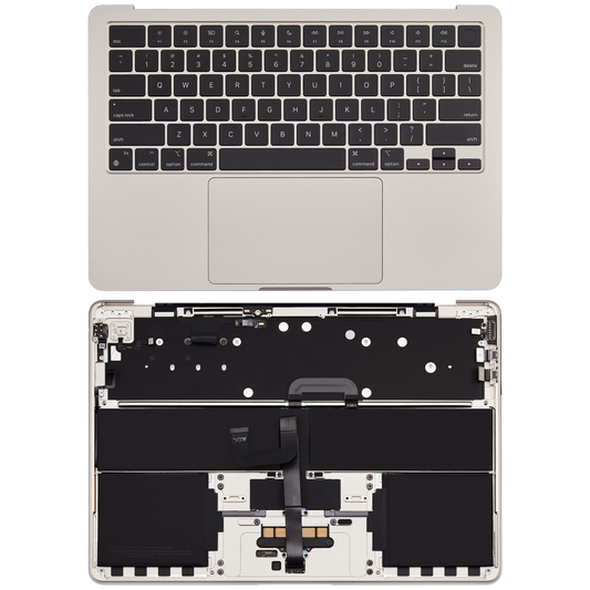 Top Case Assembly With Battery And Keyboard Compatible For MacBook Air 13" (A2681 / Mid 2022) (US Keyboard) (Starlight)