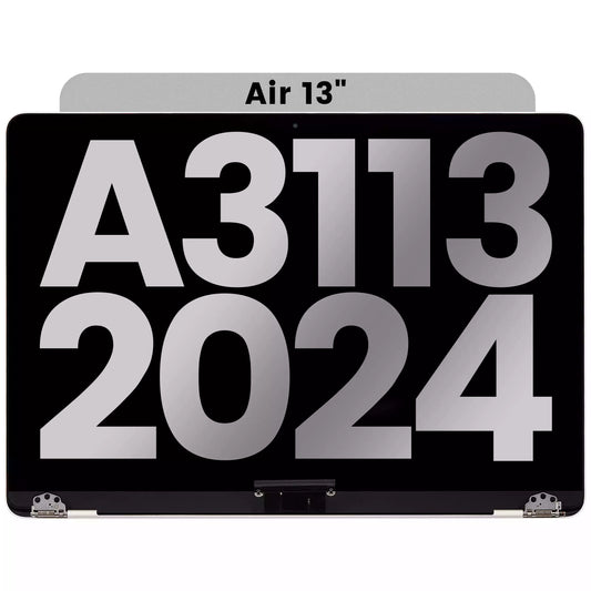 Complete LCD Display Assembly Compatible For MacBook Air 13" (A3113 / 2024) (Used OEM Pull: Grade A) (Starlight)