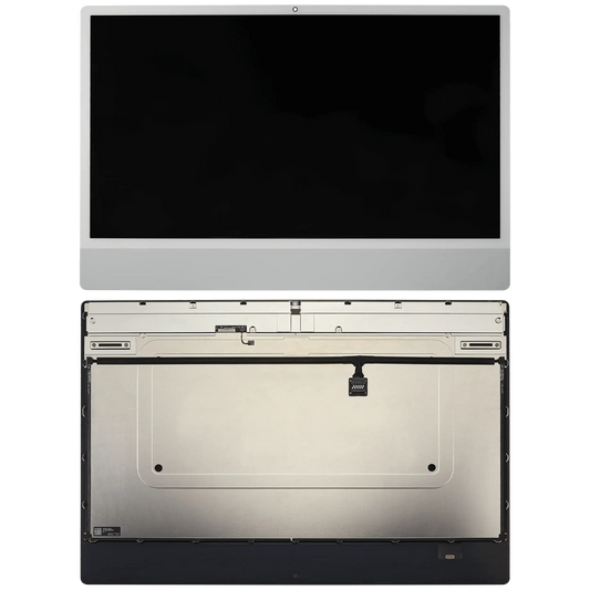 Complete LCD Display Assembly For iMac 24" A2873 (2023) A3137 / A3247 (2024) (LG204A-215 LM235UH1 SDD3) (Used OEM Pull: Grade A) (Big Camera Hole) (Silver)