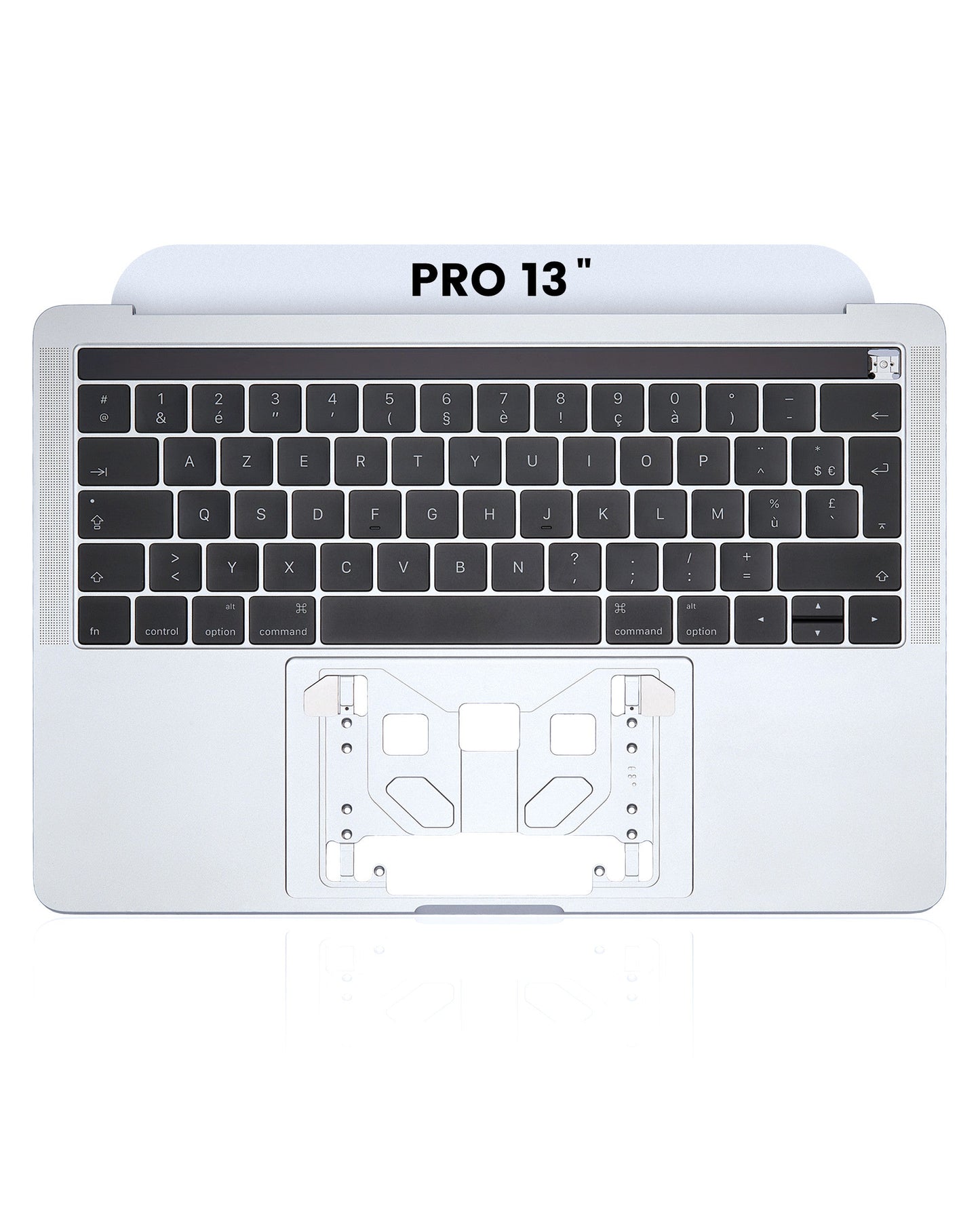 SILVER TOP CASE ASSEMBLY ((FRENCH) FOR MACBOOK PRO 13" TOUCH A1706 (LATE 2016-MID 2017)