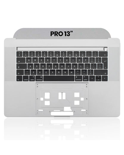SPACE GRAY TOP CASE WITH KEYBOARD (US KEYBOARD) FOR MACBOOK PRO 13" A1989  (LATE 2018 / EARLY 2019)  (USED OEM PULL: COSMETIC GRADE: NEW)