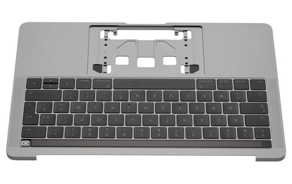 SPACE GREY TOP CASE WITH KEYBOARD (FRENCH)  FOR MACBOOK PRO 13" W/ TOUCH BAR A1707 (LATE 2016 / MID 2017)