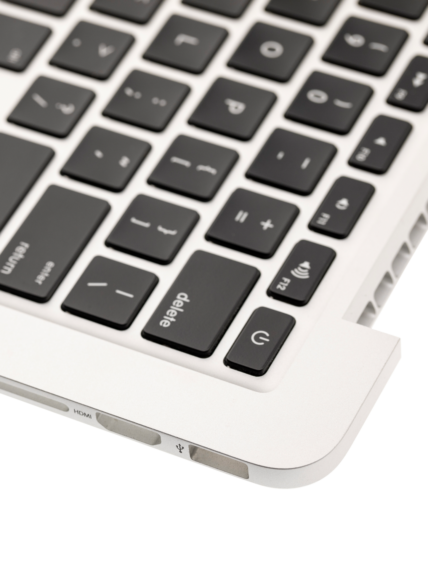 TOP CASE WITH KEYBOARD (US ENGLISH) FOR MACBOOK PRO 13" RETINA A1502  (EARLY 2015)  (USED OEM PULL: COSMETIC GRADE: NEW)