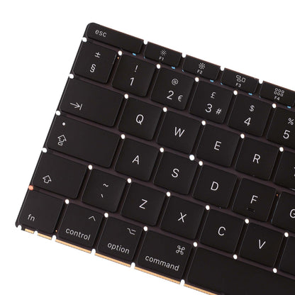 KEYBOARD WITH BACKLIGHT (UK ENGLISH) FOR MACBOOK 12" RETINA A1534 (EARLY 2016 -MID 2017)