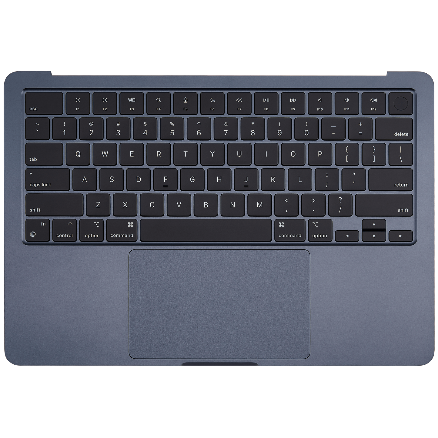 Top Case Assembly With Battery And Keyboard Compatible For MacBook Air 13" (A2681 / Mid 2022) (US Keyboard) (Midnight)