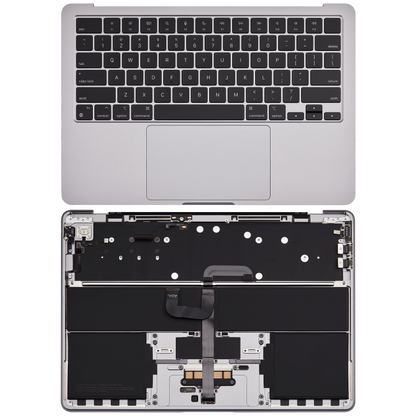 Top Case Assembly With Battery And Keyboard Compatible For MacBook Air 13" (A2681 / Mid 2022) (Space Gray) (US Keyboard)