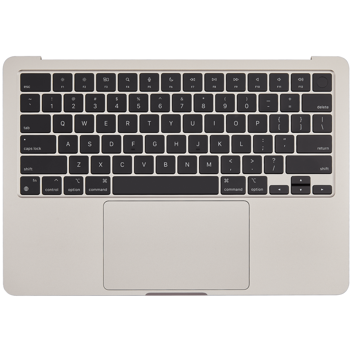 Top Case Assembly With Battery And Keyboard Compatible For MacBook Air 13" (A2681 / Mid 2022) (US Keyboard) (Starlight)