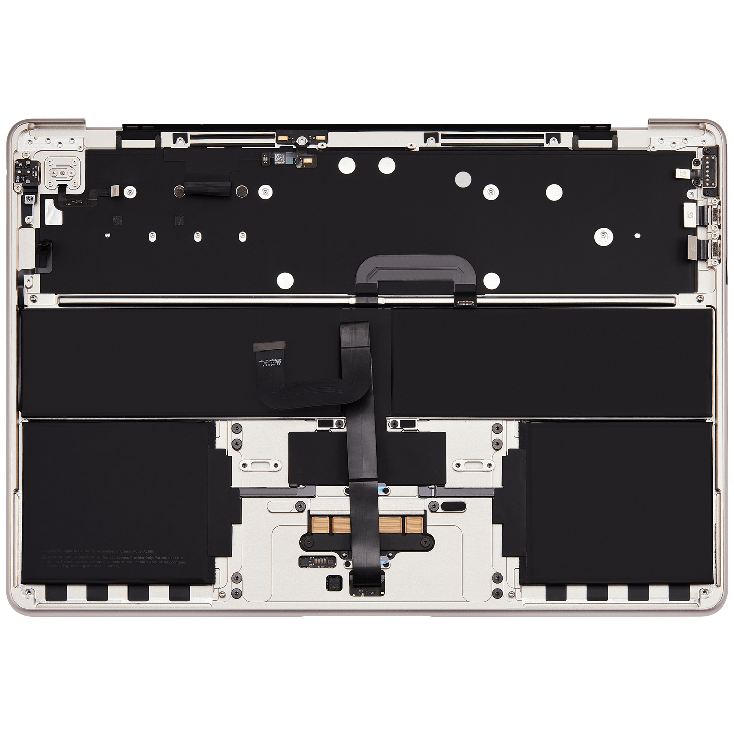Top Case Assembly With Battery And Keyboard Compatible For MacBook Air 13" (A2681 / Mid 2022) (US Keyboard) (Starlight)