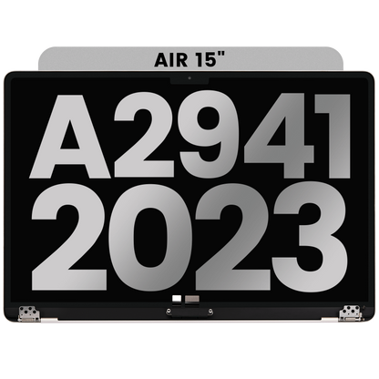 Complete LCD Display Assembly Compatible with MacBook Air 15" (A2941, Mid 2023) – OEM Pull: Grade A, Starlight
