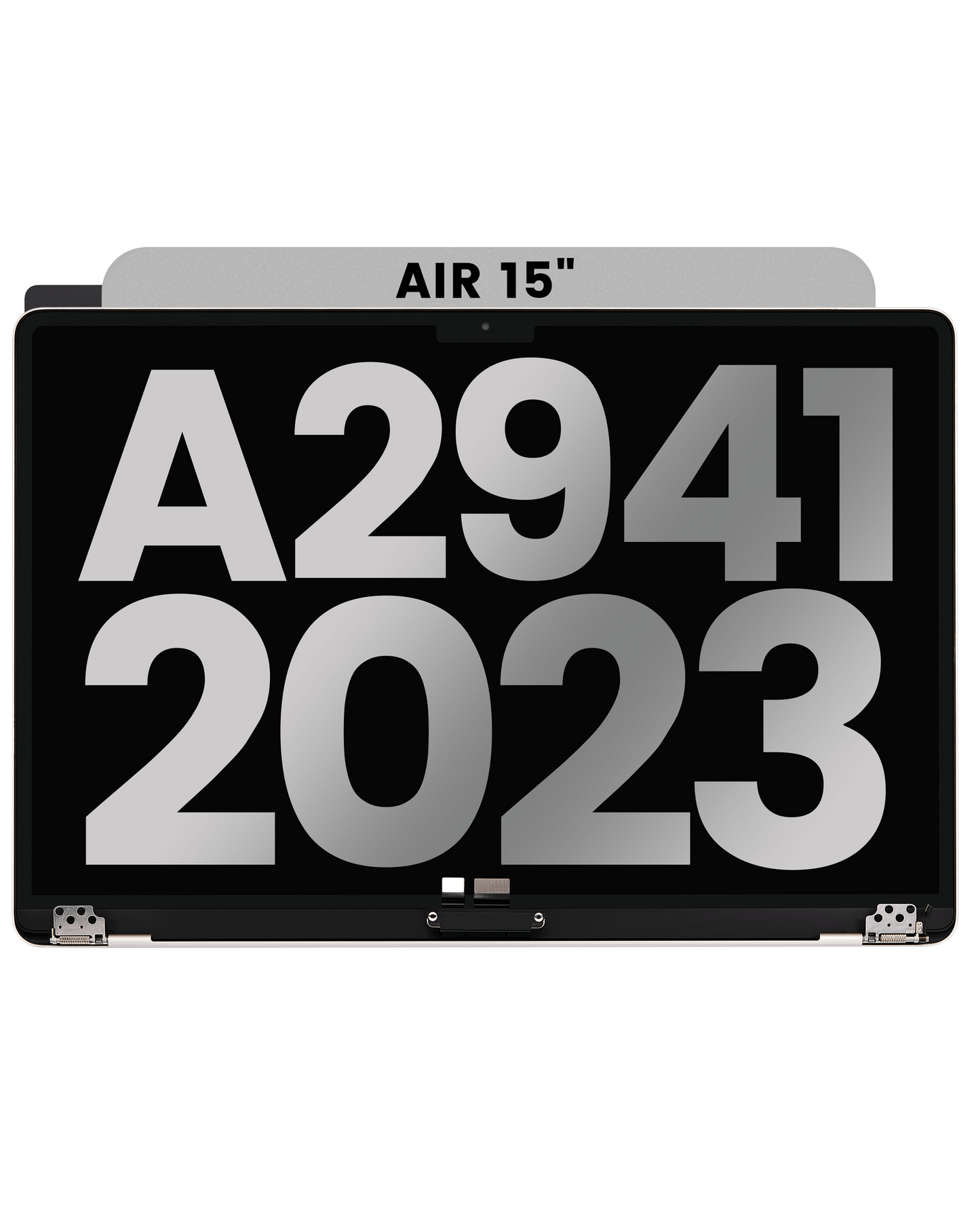 Complete LCD Display Assembly Compatible with MacBook Air 15" (A2941, Mid 2023) – OEM Pull: Grade B, Midnight