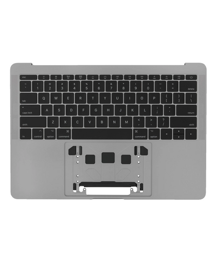 Top Case Assembly With Battery And Keyboard Compatible For MacBook Pro 13" Retina (A1708 / Late 2016) (US Keyboard) (Used OEM Pull: Cosmetic Grade: A) (Space Gray)