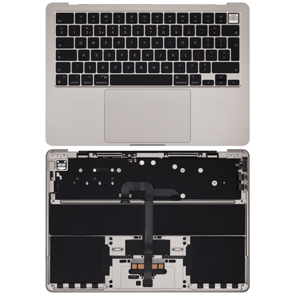 Top Case Assembly With Battery And Keyboard Compatible For MacBook Air 13" (A2681 / Mid 2022) (Starlight) (UK Keyboard)