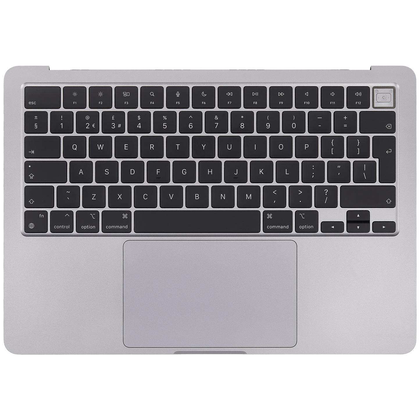 Top Case Assembly With Battery And Keyboard Compatible For MacBook Air 13" (A2681 / Mid 2022) (Space Gray) (UK Keyboard)