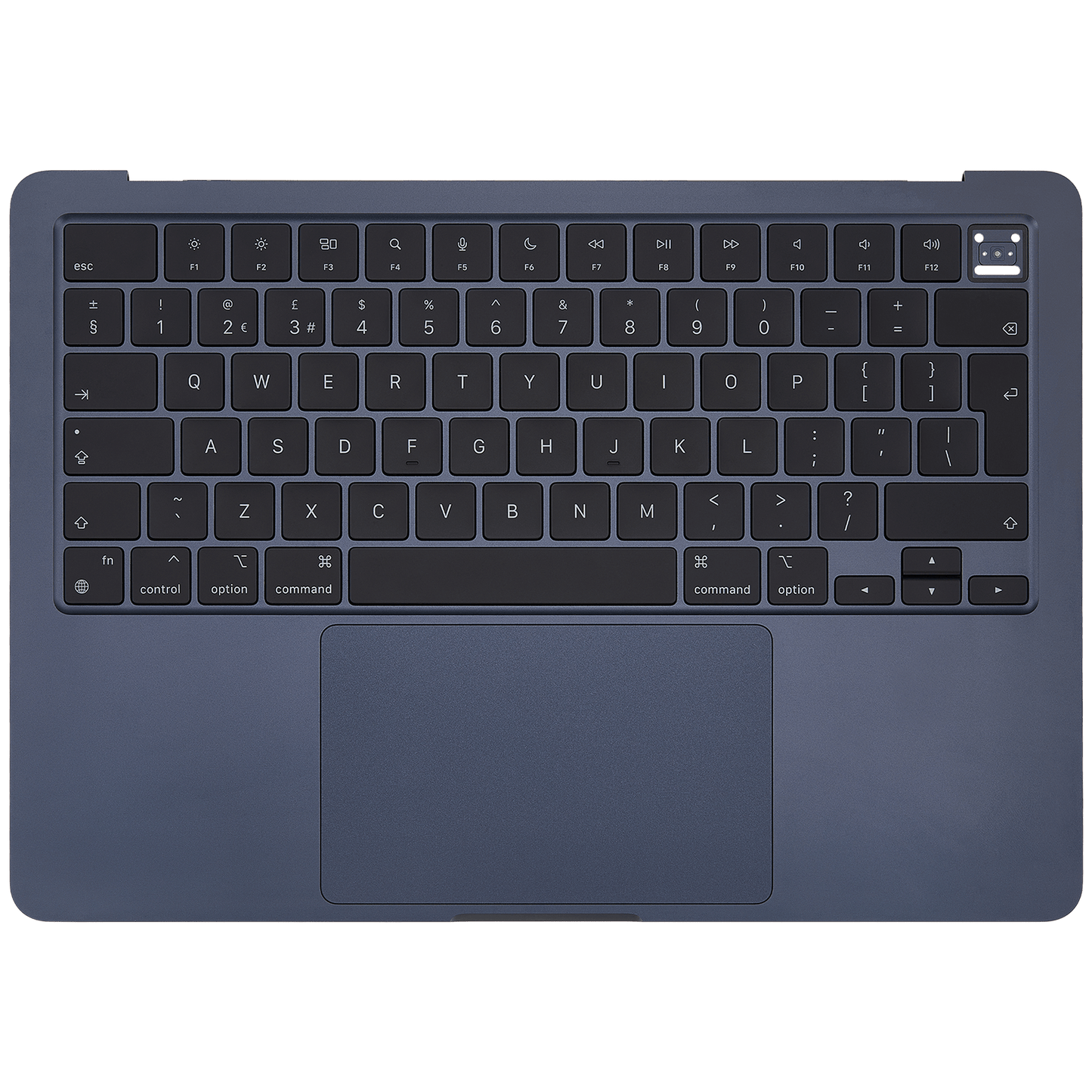 Top Case Assembly With Battery And Keyboard Compatible For MacBook Air 13" (A2681 / Mid 2022) (Midnight) (UK Keyboard)