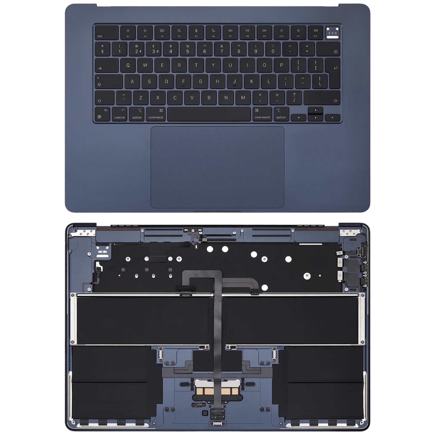 Top Case Assembly With Battery And Keyboard Compatible For MacBook Air 15" (A2941 / Mid 2023) (UK Keyboard) (Midnight)