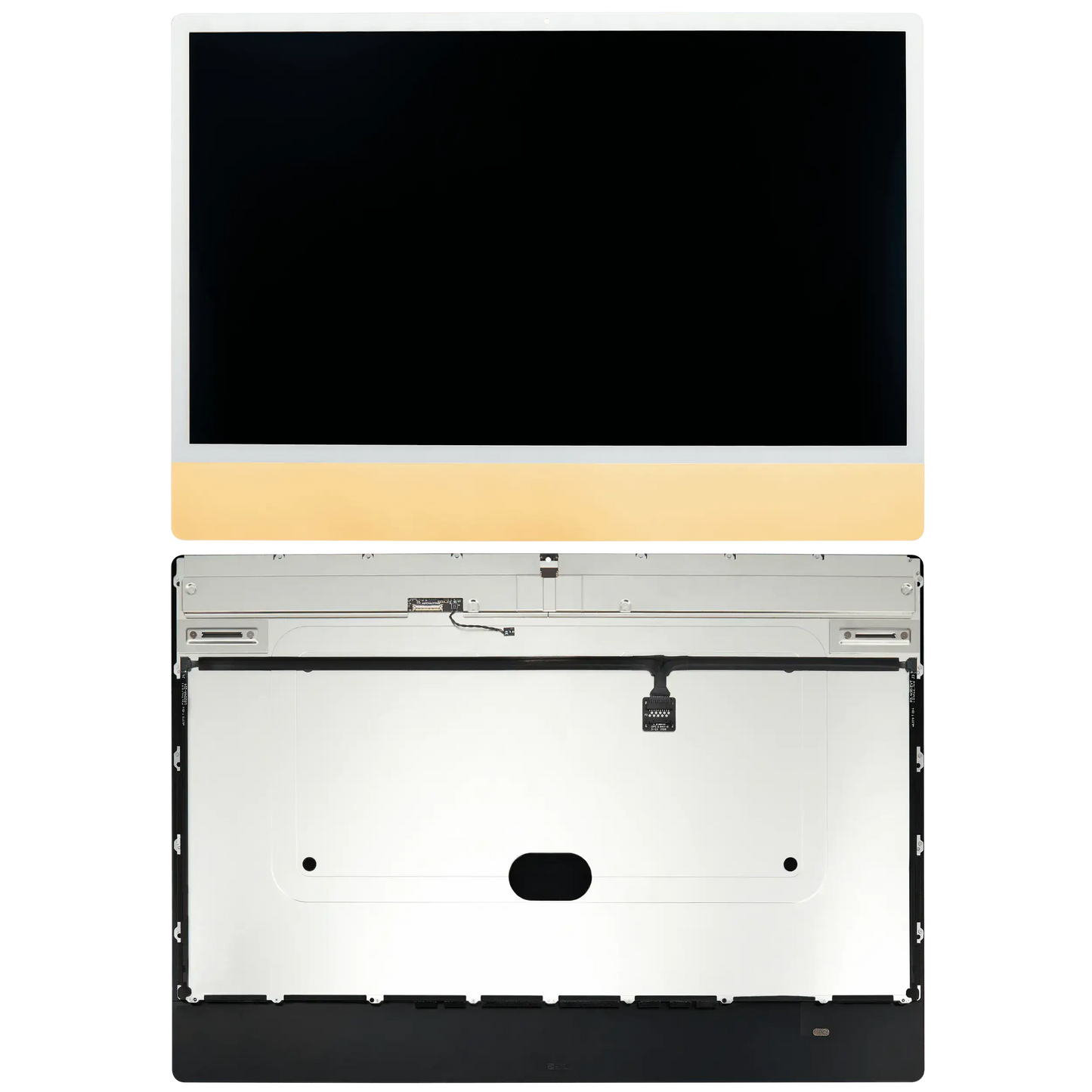Complete LCD Display Assembly For iMac 24" A2874 / A2873 (2023) / A2438 (2021) (LG204A-215 LM235UH1 SDD1) (Used OEM Pull: Grade A)（Small Camera hole）(Yellow)