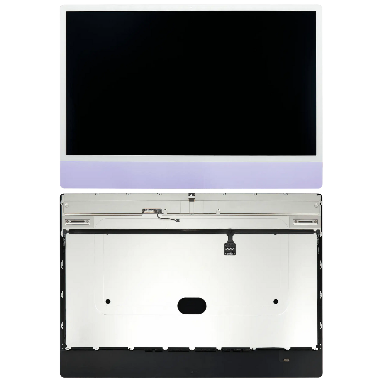 Complete LCD Display Assembly For iMac 24" A2874 / A2873 (2023) / A2438 (2021) (LG204A-215 LM235UH1 SDD1) (Used OEM Pull: Grade A) （Small Camera hole）(Purple)