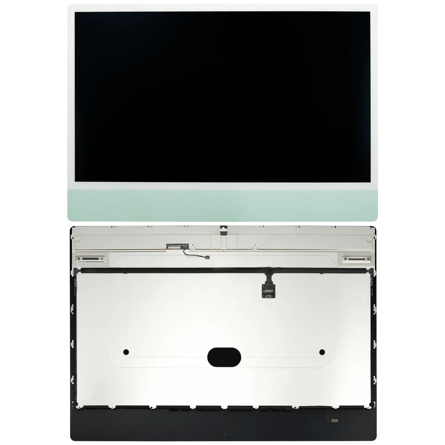 Complete LCD Display Assembly For iMac 24" A2874 / A2873 (2023) / A2438 (2021) (LG204A-215 LM235UH1 SDD1) (Used OEM Pull: Grade A) （Small Camera hole）(Green)