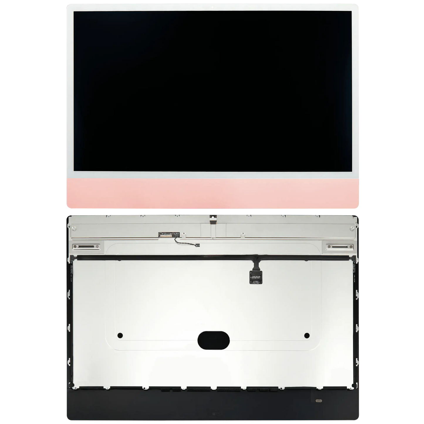 Complete LCD Display Assembly For iMac 24" A2874 / A2873 (2023) / A2438 (2021) (LG204A-215 LM235UH1 SDD1) (Used OEM Pull: Grade A) （Small Camera hole）(Pink)