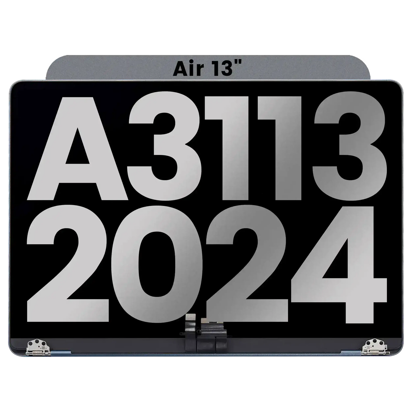 Complete LCD Display Assembly Compatible For MacBook Air 13" (A3113 / 2024) (Used OEM Pull: Grade B) (Space Gray)