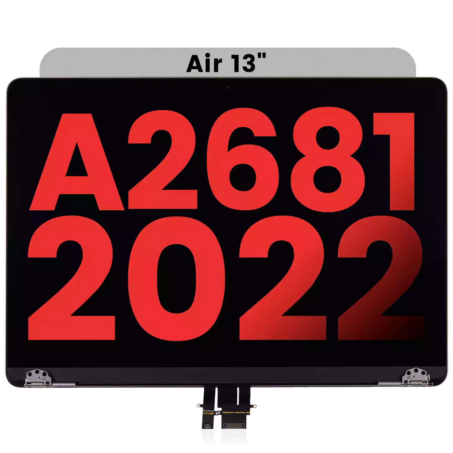 Complete LCD Display Assembly Compatible For MacBook Air 13" (A2681 / Mid 2022) (Aftermarket Plus) (Space Gray)