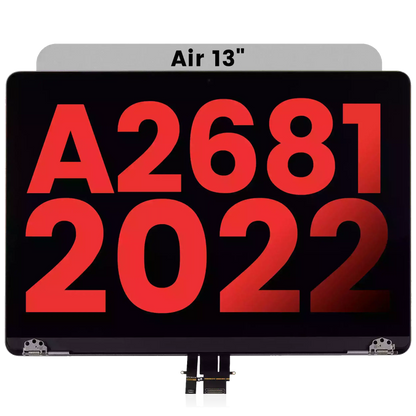 Complete LCD Display Assembly Compatible For MacBook Air 13" (A2681 / Mid 2022) (Aftermarket Plus) (Space Gray)