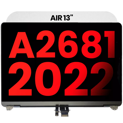 Complete LCD Display Assembly Compatible For MacBook Air 13" (A2681 / Mid 2022) (Aftermarket Plus) (Starlight)