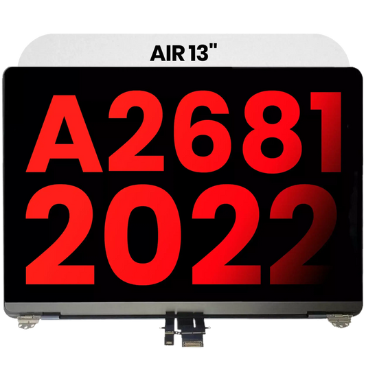 Complete LCD Display Assembly Compatible For MacBook Air 13" (A2681 / Mid 2022) (Aftermarket Plus) (Starlight)