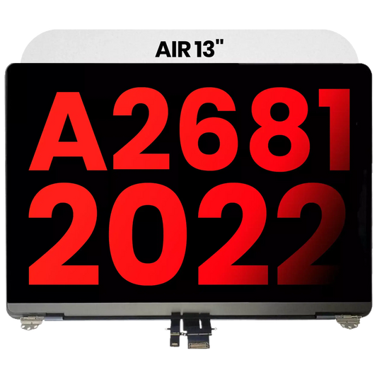 Complete LCD Display Assembly Compatible For MacBook Air 13" (A2681 / Mid 2022) (Aftermarket Plus) (Silver)
