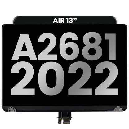 Complete LCD Display Assembly Compatible For MacBook Air 13" (A2681 / Mid 2022) (Used OEM Pull: Grade A) (Midnight)