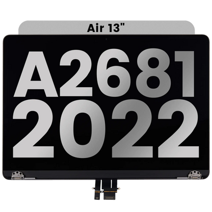 Complete LCD Display Assembly Compatible For MacBook Air 13" (A2681 / Mid 2022) (Used OEM Pull: Grade A) (Space Gray)