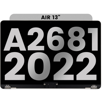 Complete LCD Display Assembly Compatible For MacBook Air 13" (A2681 / Mid 2022) (Used OEM Pull: Grade A) (Starlight)