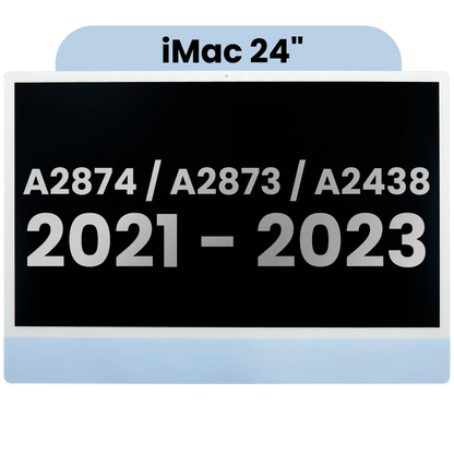 Complete LCD Display Assembly For iMac 24" A2874 / A2873 (2023) / A2438 (2021) (LG204A-215 LM235UH1 SDD1) (Used OEM Pull: Grade A) （Small Camera hole）(Blue)