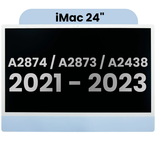 Complete LCD Display Assembly For iMac 24" A2874 / A2873 (2023) / A2438 (2021) (LG204A-215 LM235UH1 SDD1) (Used OEM Pull: Grade A) （Small Camera hole）(Blue)