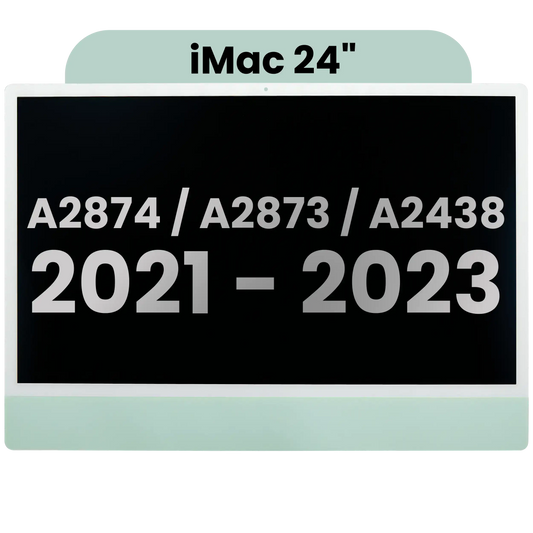 Complete LCD Display Assembly For iMac 24" A2874 / A2873 (2023) / A2438 (2021) (LG204A-215 LM235UH1 SDD1) (Used OEM Pull: Grade A) （Small Camera hole）(Green)