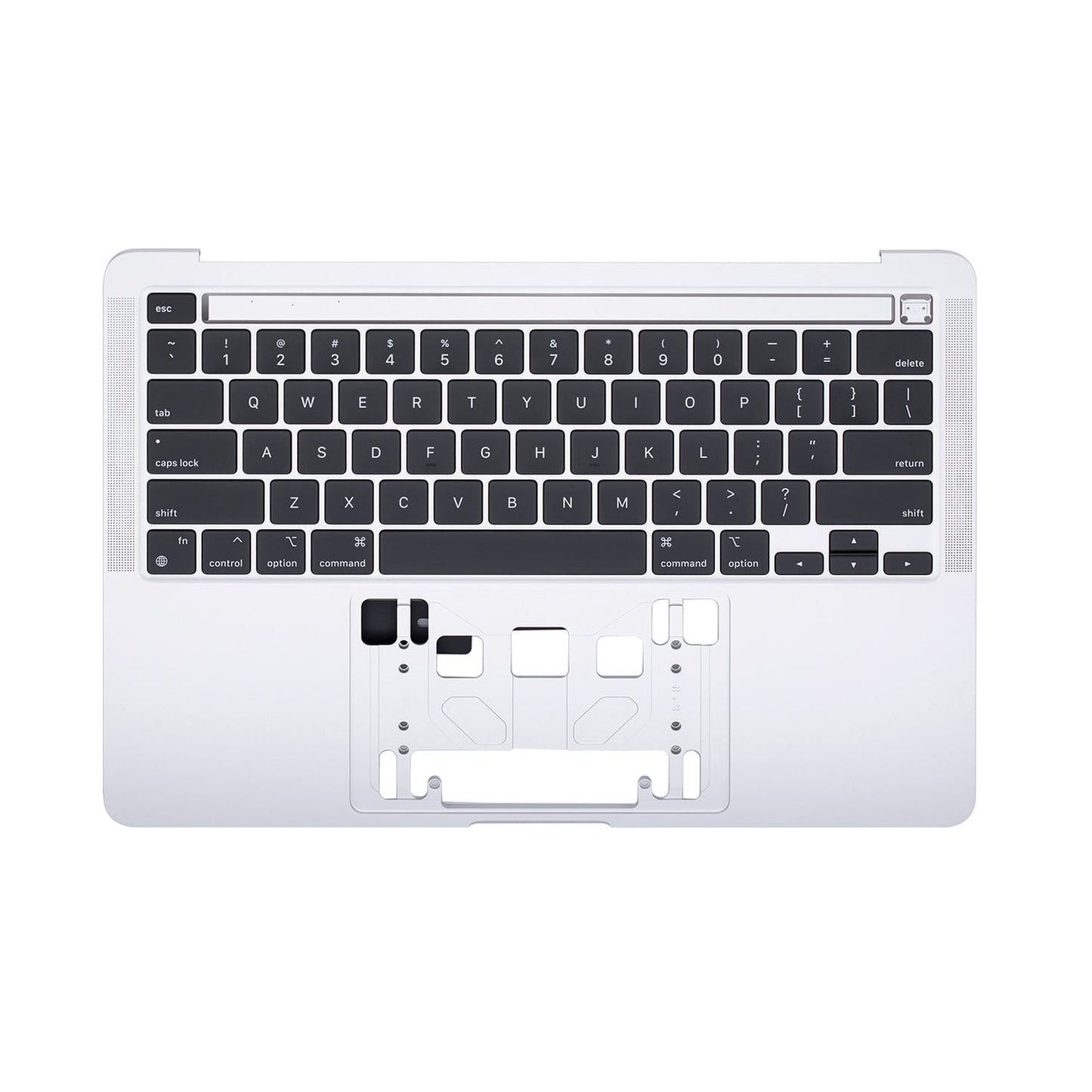 SILVER  TOP CASE WITH KEYBOARD FOR MACBOOK PRO 13" M1 A2338 (LATE 2020)
